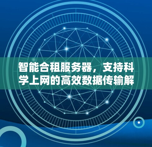 智能合租服务器,支持科学上网的高效数据传输解决方案 智能合租服务器,支持科学上网的高效数据传输解决方案