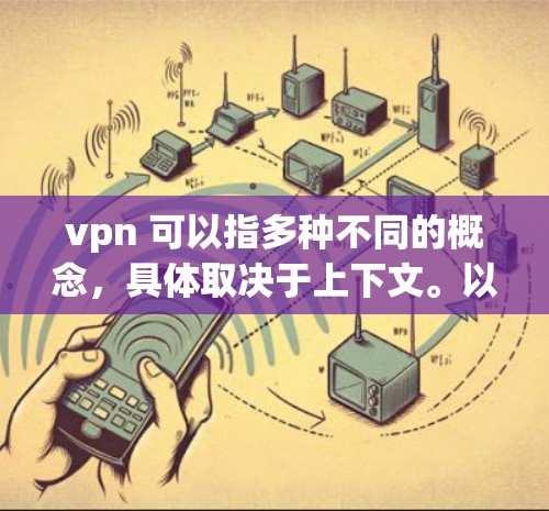 vpn 可以指多种不同的概念,具体取决于上下文。以下是一些可能的解释